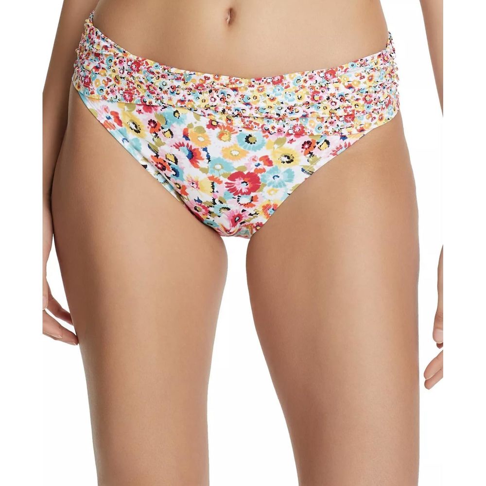 BLEU by Rod Beattie Flower Hour Printed Sarong Hipster Bikini Bottoms